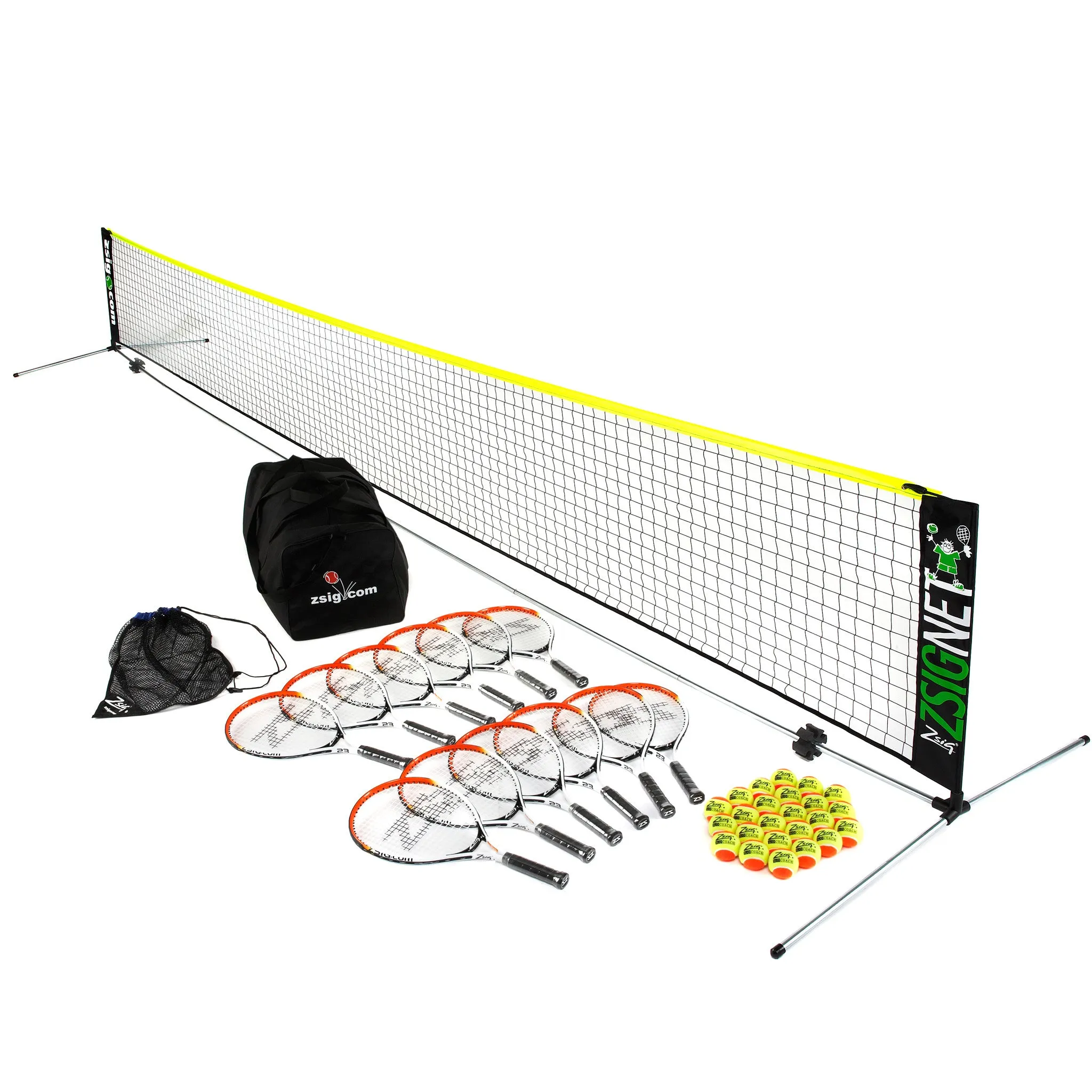 Mini Tennis | Orange Set | with 6m Net