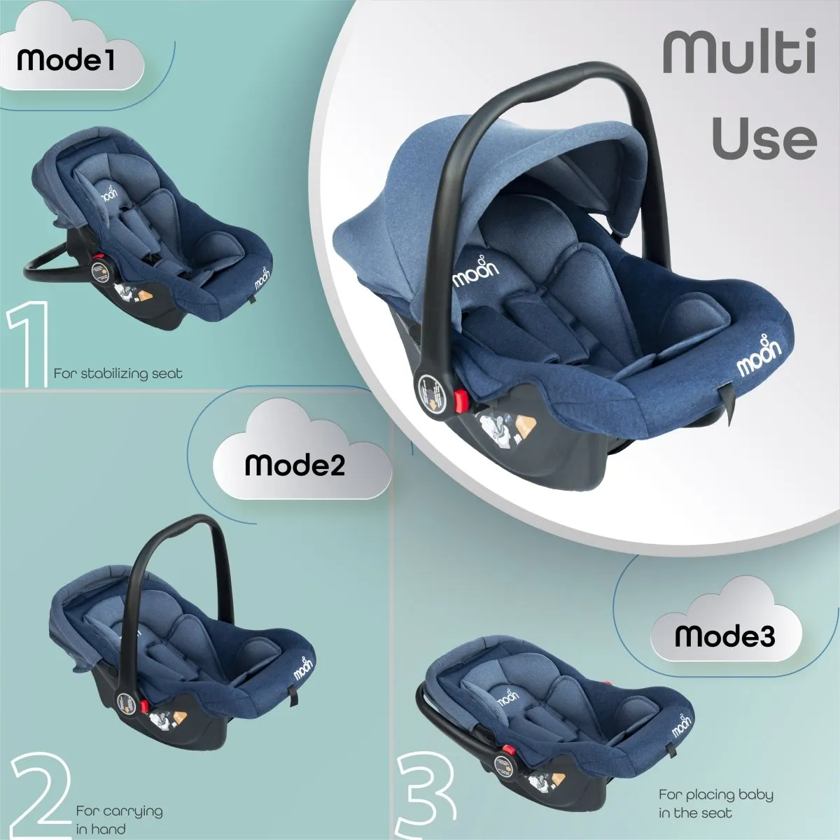 Moon Bibo Infant Carrier Blue