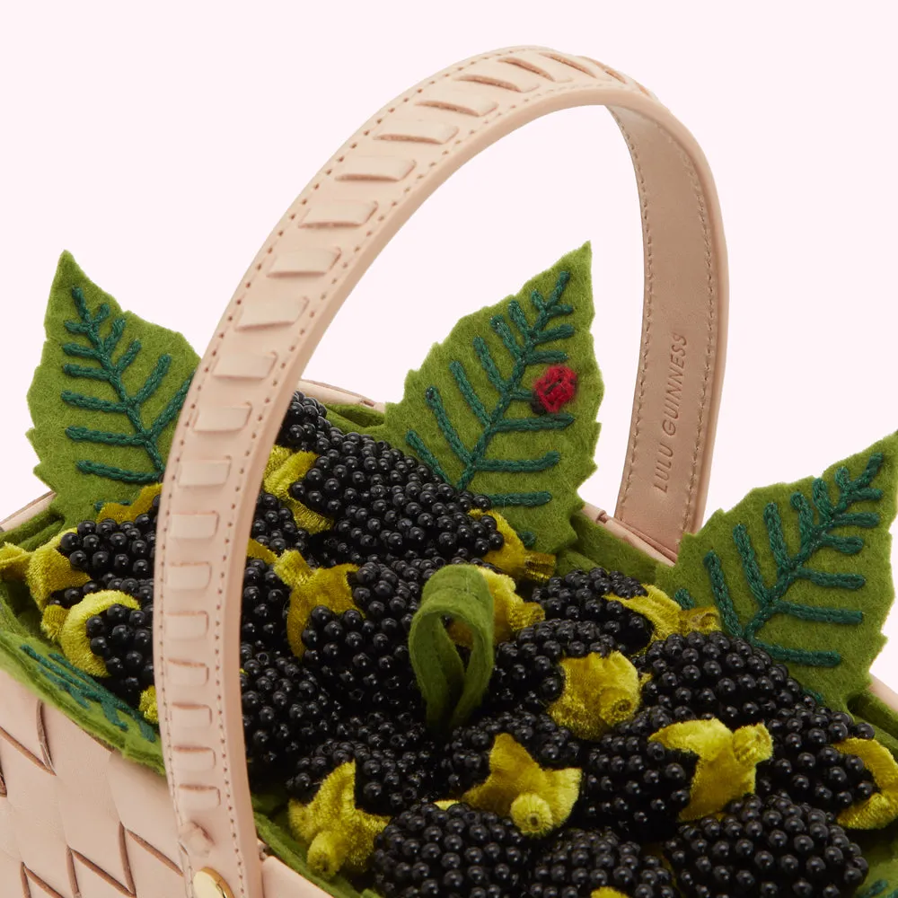 MULTI BLACKBERRY PUNNET CLUTCH BAG