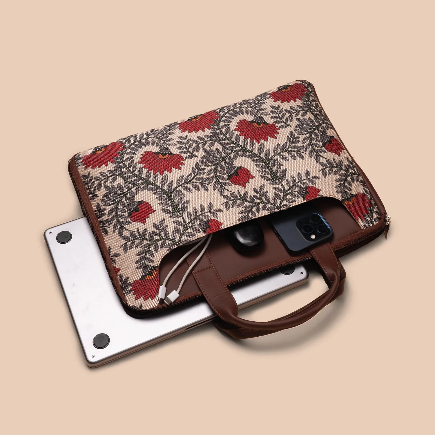 Nawabi Couture L-Zippered Laptop Sleeve