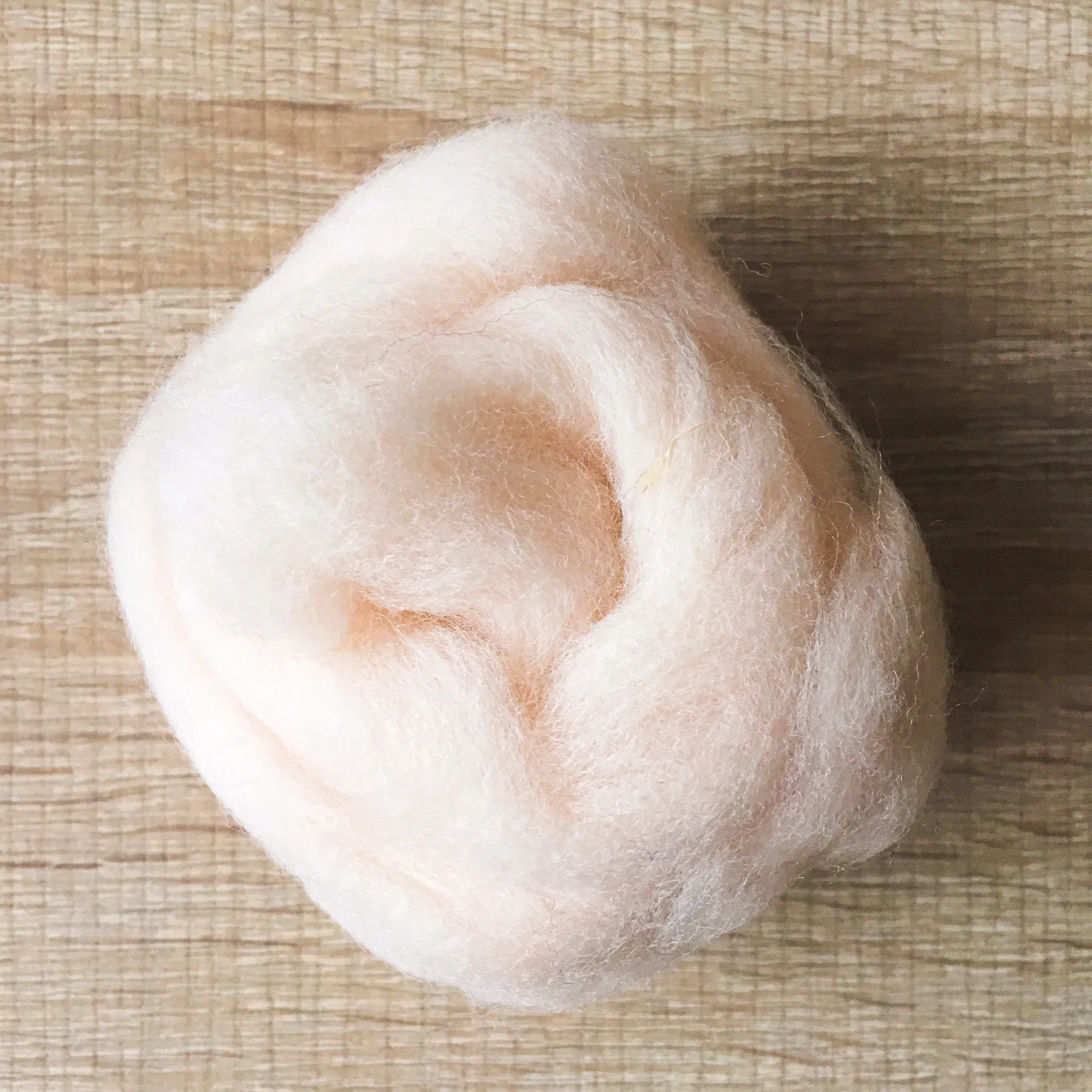 Needle felted wool felting porcelain white skin wool Roving for felting supplies short fabric easy felt