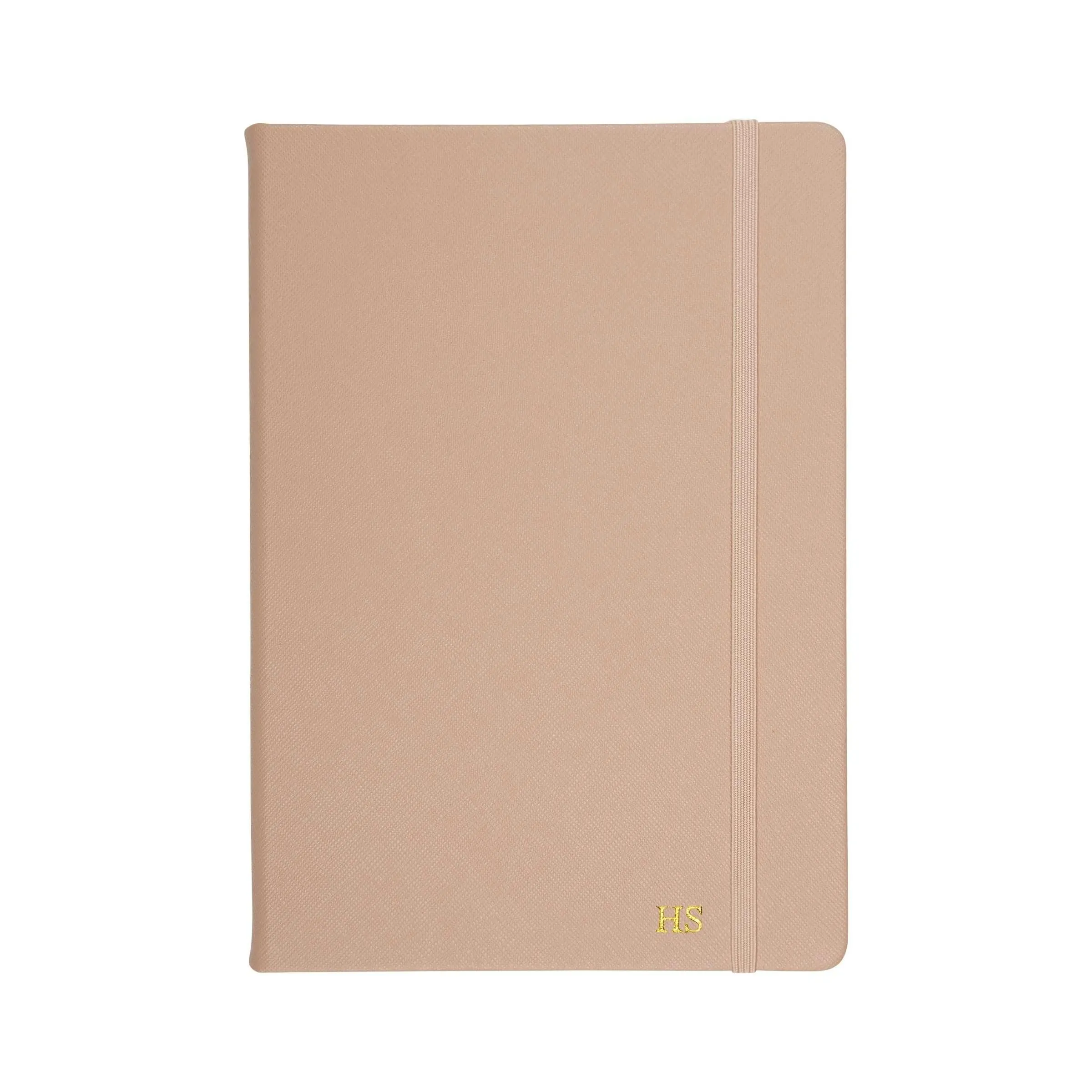 Nude - A5 Refillable Saffiano Notebook