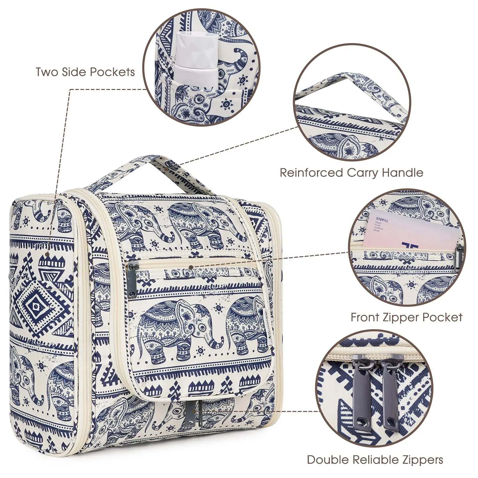 NW5126 Travel Toiletry Cosmetic Bag With Handle