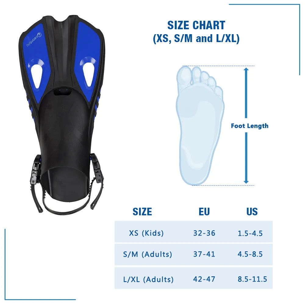 Oceantric Snorkeling Fins - Manta