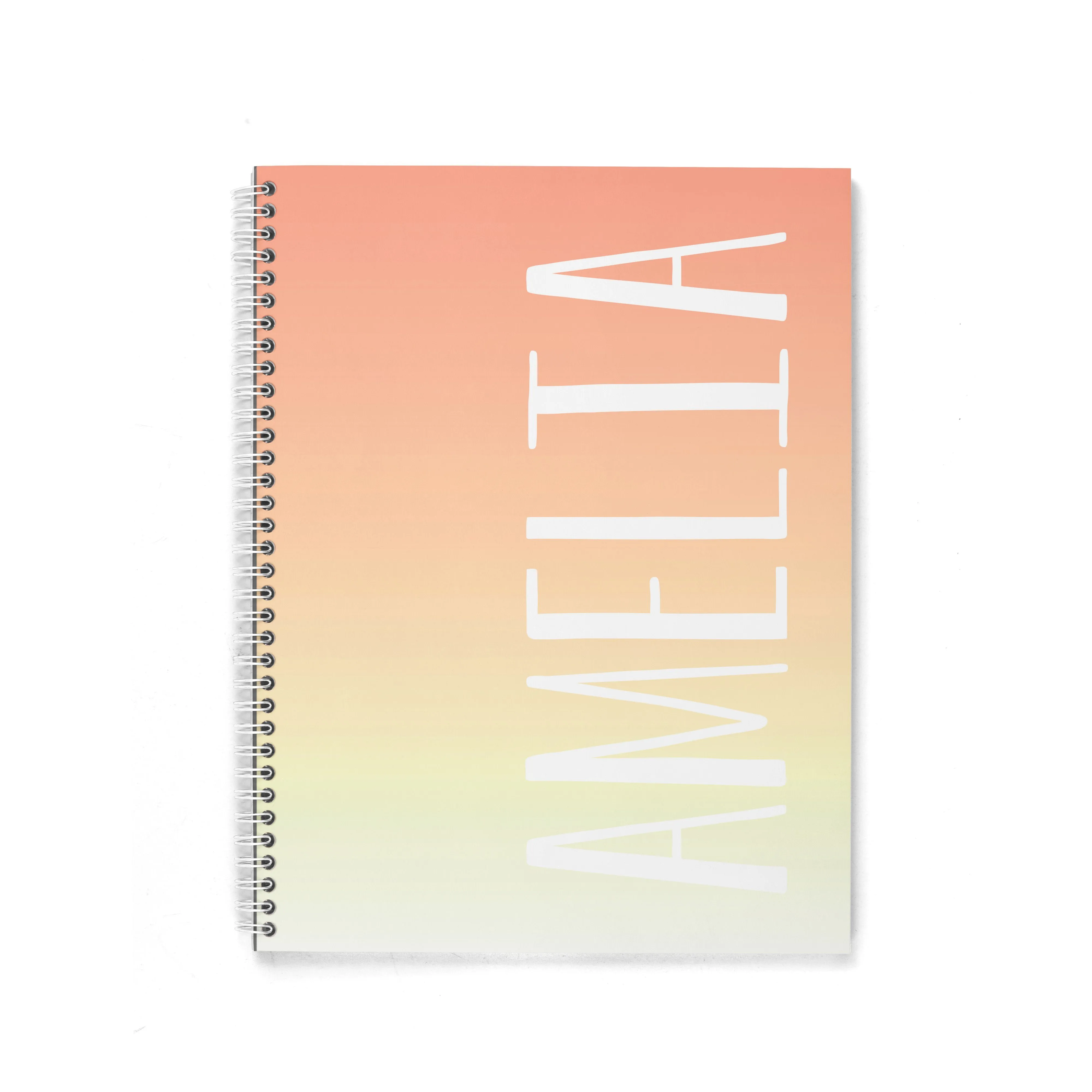 OMBRE PERSONALIZED SPIRAL NOTEBOOK