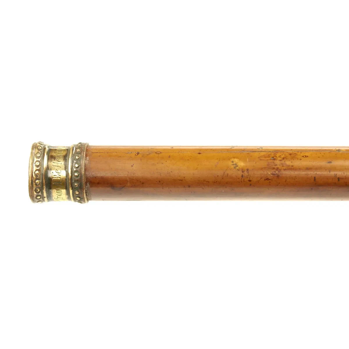 Original British Napoleonic 1809 Dated Cane Sword Stick - Given to Robert Peel M.P. by A. Wellesley