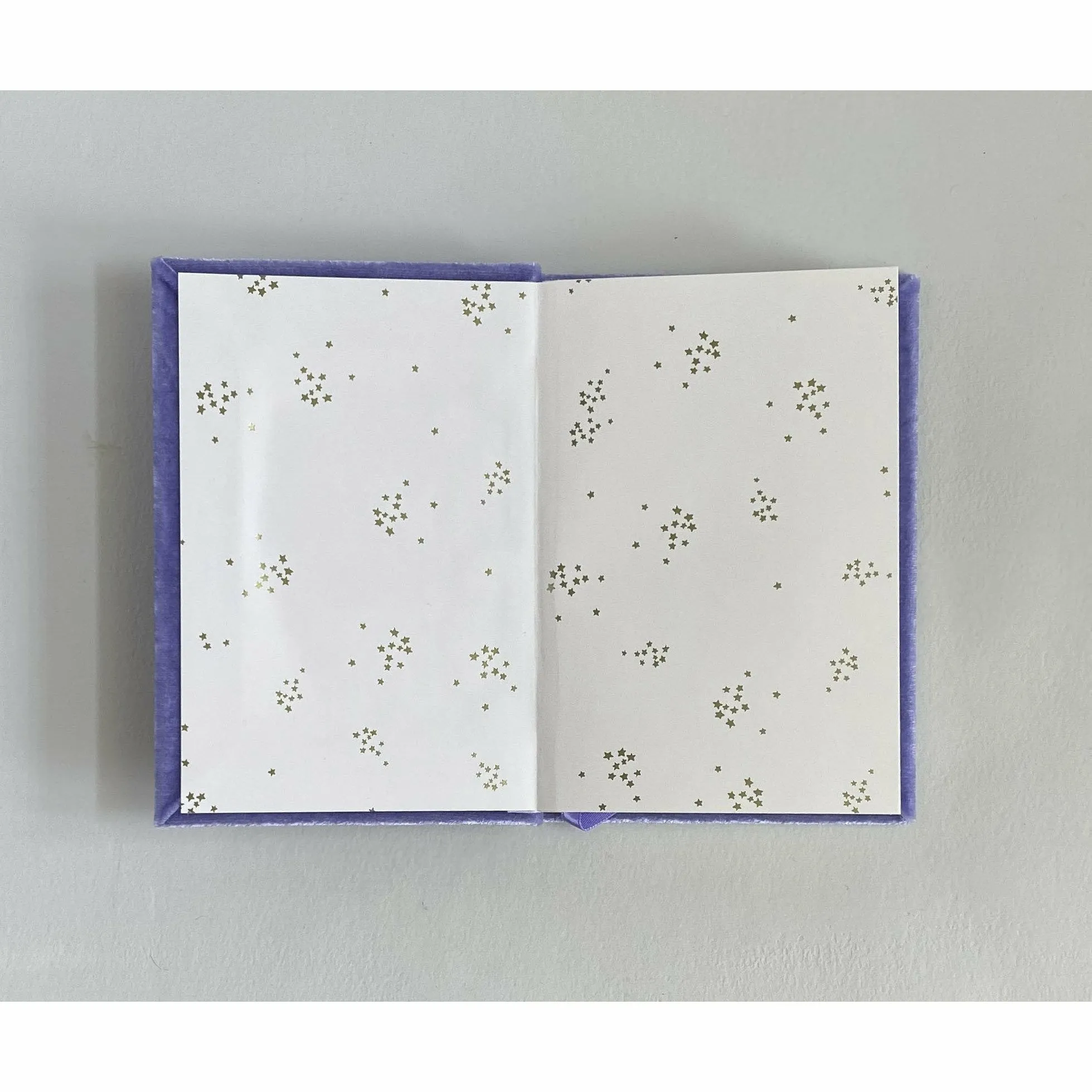 Petite Floral Heart Soft Velvet-Covered Notebook with Lined Pages