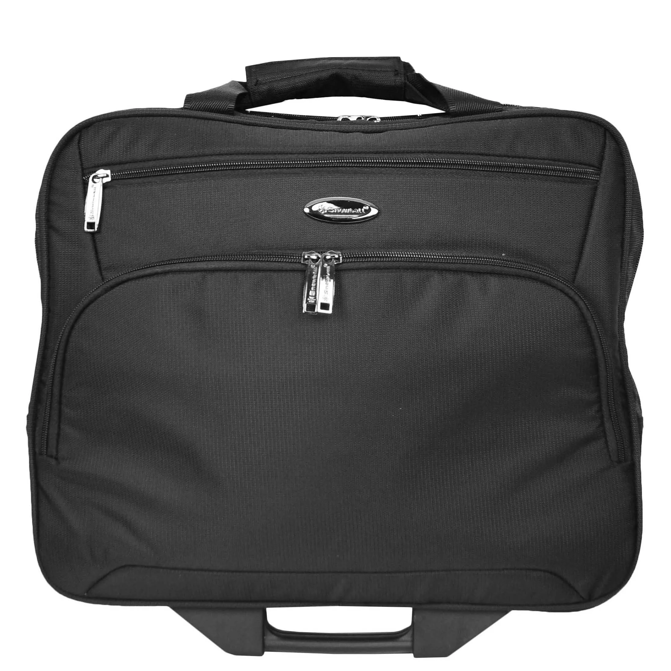 Pilot Case with Wheels Lightweight Cabin Bag H79 Black