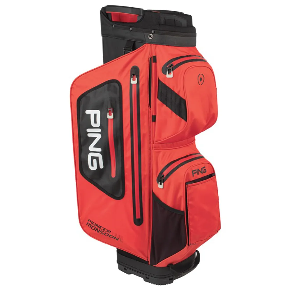 Ping Pioneer Monsoon Waterproof Cart Bag - Scarlet/Black