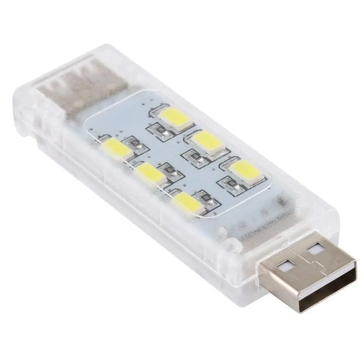 Portable Dual-Sided Stackable USB LED Light with Adjustable Brightness