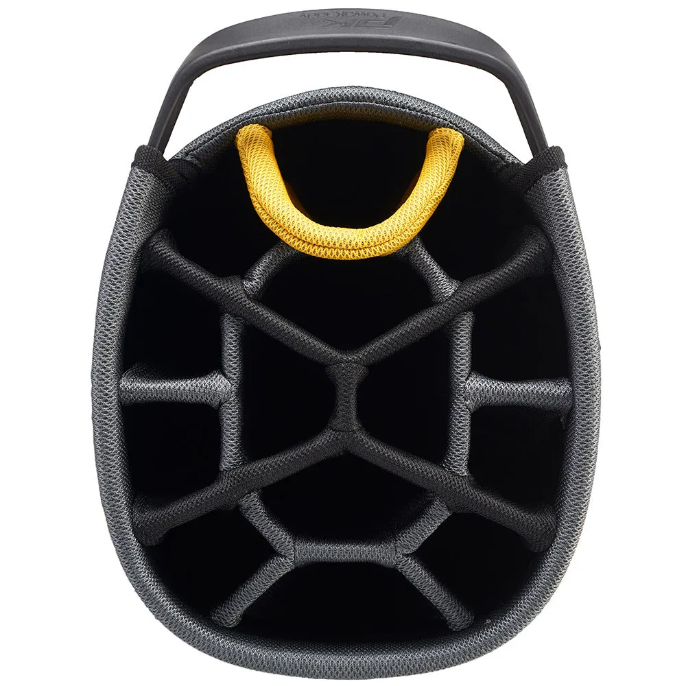 PowaKaddy Dri-Tech Cart Bag - Gun Metal/Yellow