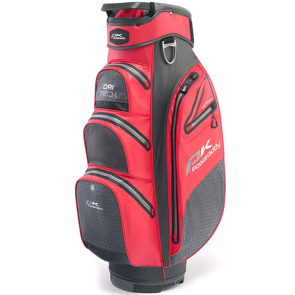 PowaKaddy Dri-Tech Cart Bag - Red/Cool Grey