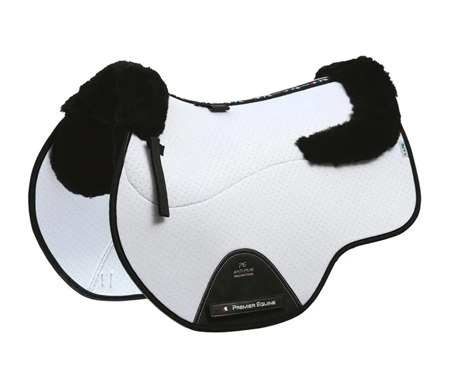 Premier Equine Close Contact Airtechnology Shockproof Wool European Saddle Pad - GP/Jump Square