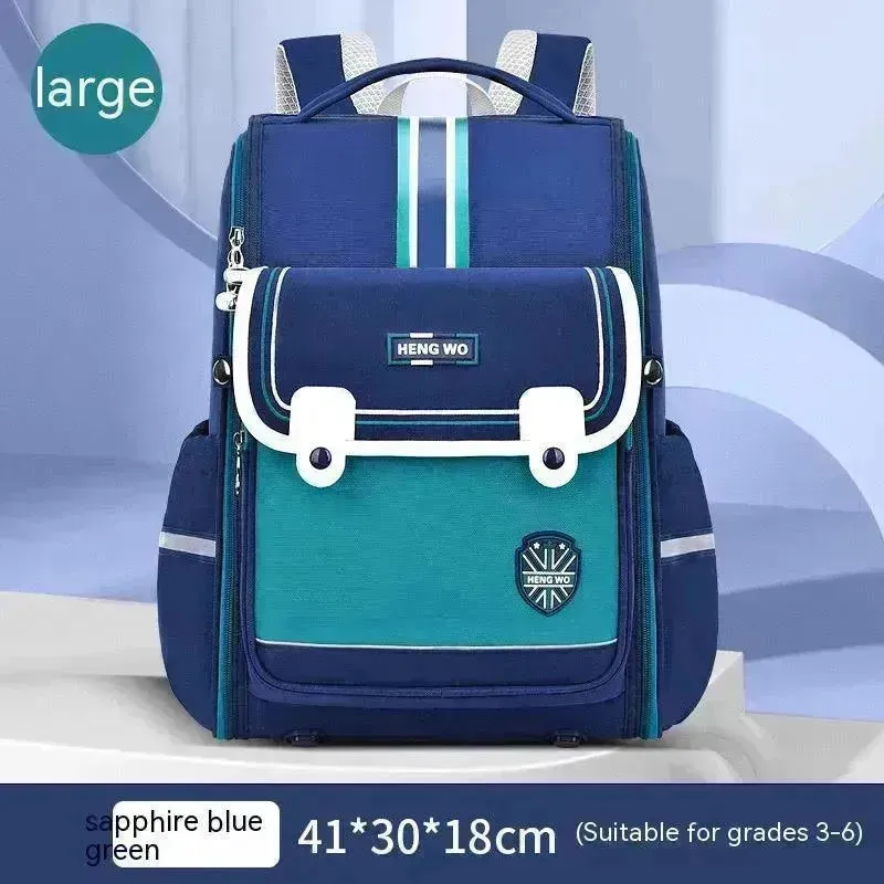 Primary School Student Schoolbag Female Lightweight Burden Alleviation Spine Protection