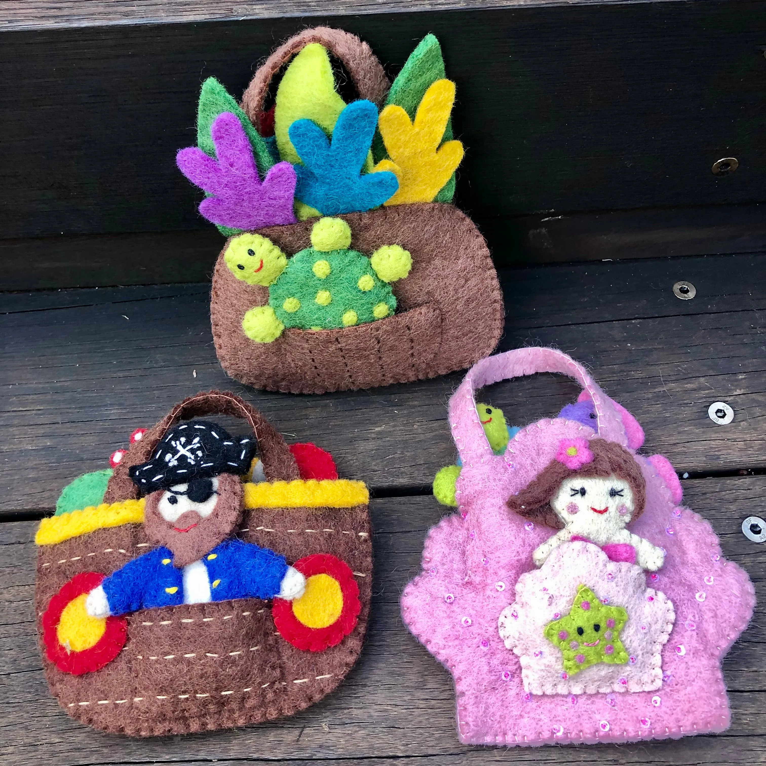 Princess Finger Puppet Play Bag