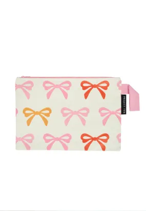 Project Ten Large Zip Pouch - Bows