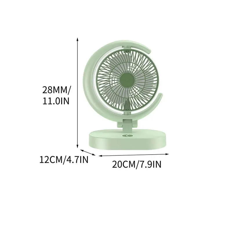 Quiet Operating Rechargeable Desktop Fan