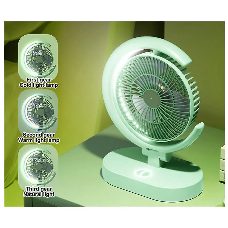 Quiet Operating Rechargeable Desktop Fan