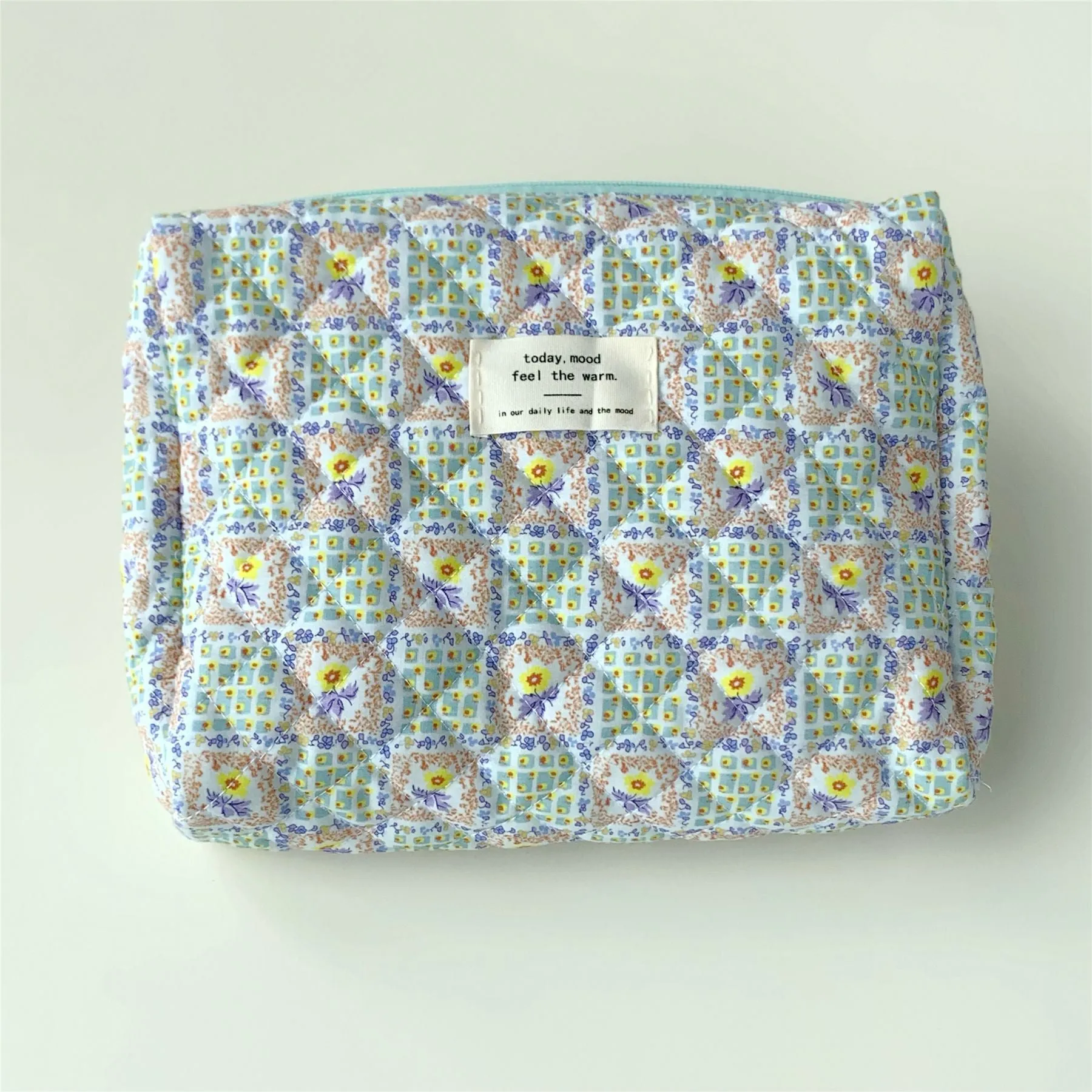 Quilted Cotton Diaper Storage Bag