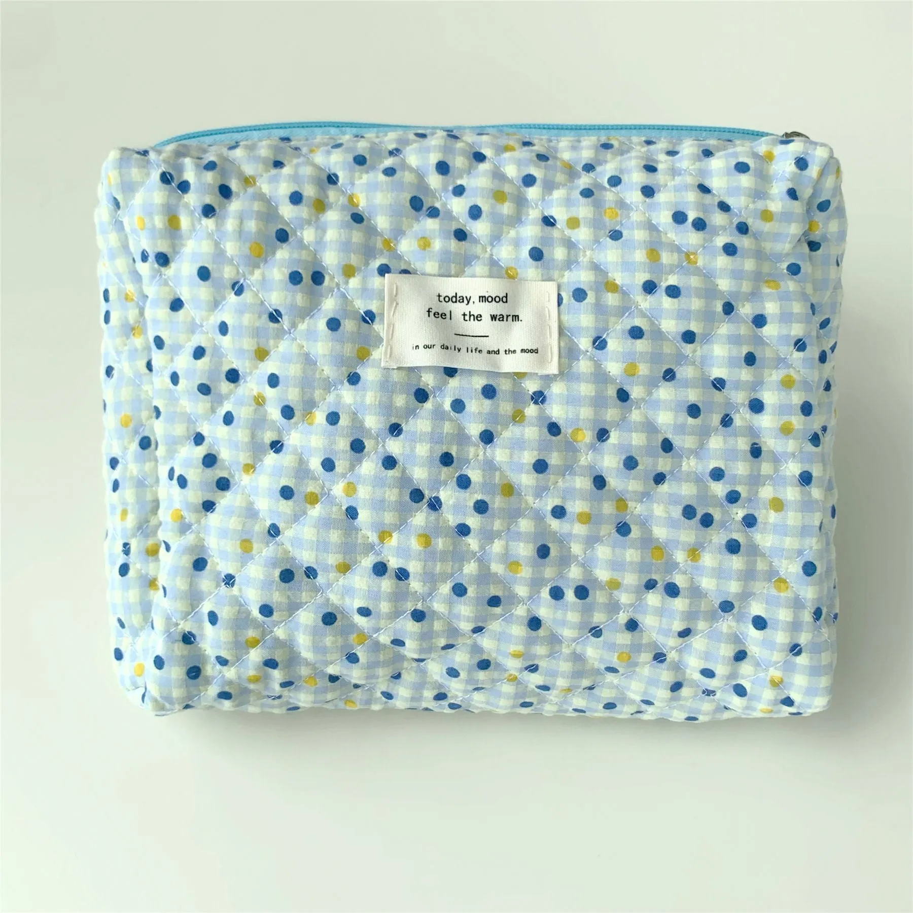 Quilted Cotton Diaper Storage Bag