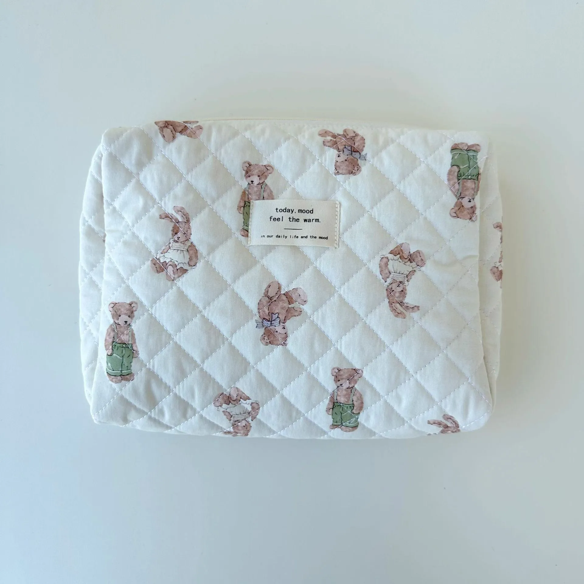 Quilted Cotton Diaper Storage Bag