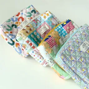 Quilted Cotton Diaper Storage Bag