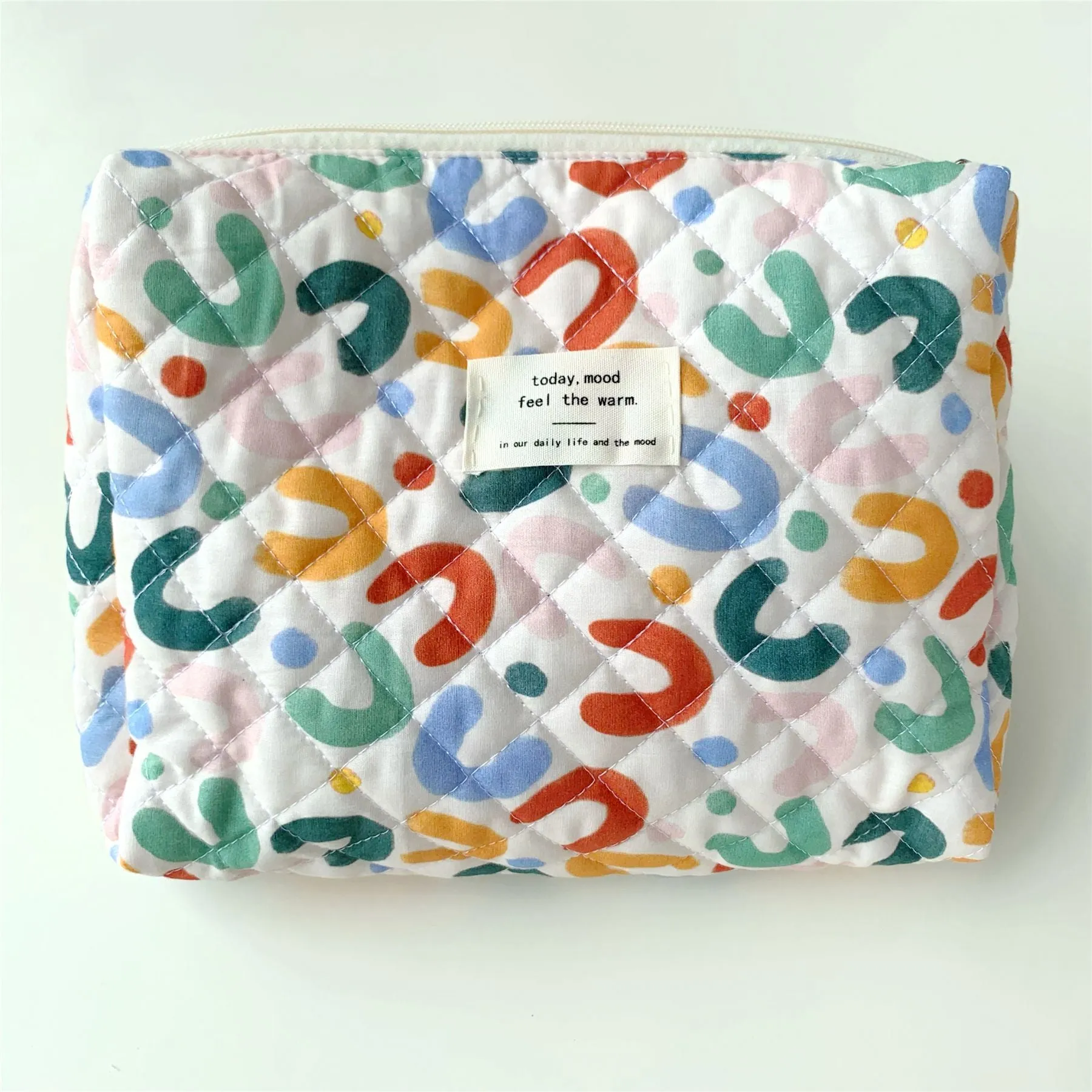 Quilted Cotton Diaper Storage Bag