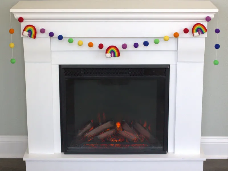 Rainbow Felt Garland- ROYGBIV