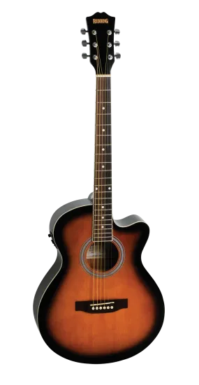 Redding Grand Concert electric/acoustic Guitar package Tobacco Sunburst Gloss RGC51PCETS