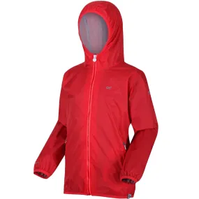 Regatta Kids Lever II Waterproof Packaway Walking Jacket - Coral