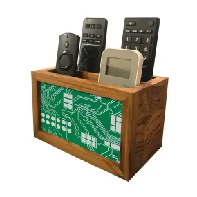 Remote Control Stand Holder Organizer For TV / AC Remotes -  Circuit Board Green