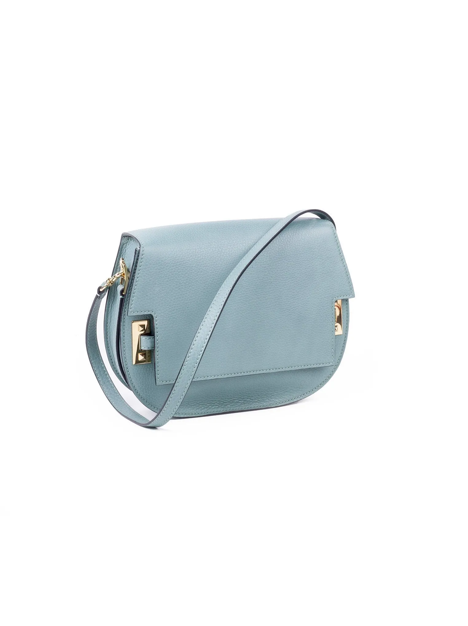 Rockstud Saddle Bag- Aqua Green