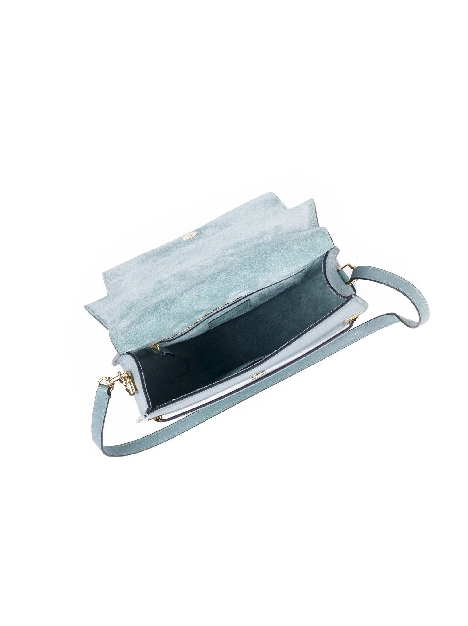 Rockstud Saddle Bag- Aqua Green