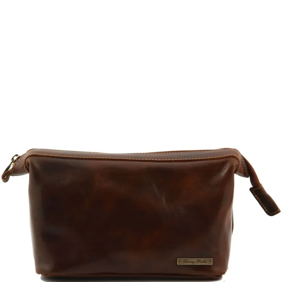 Ronny Leather Wash Bag