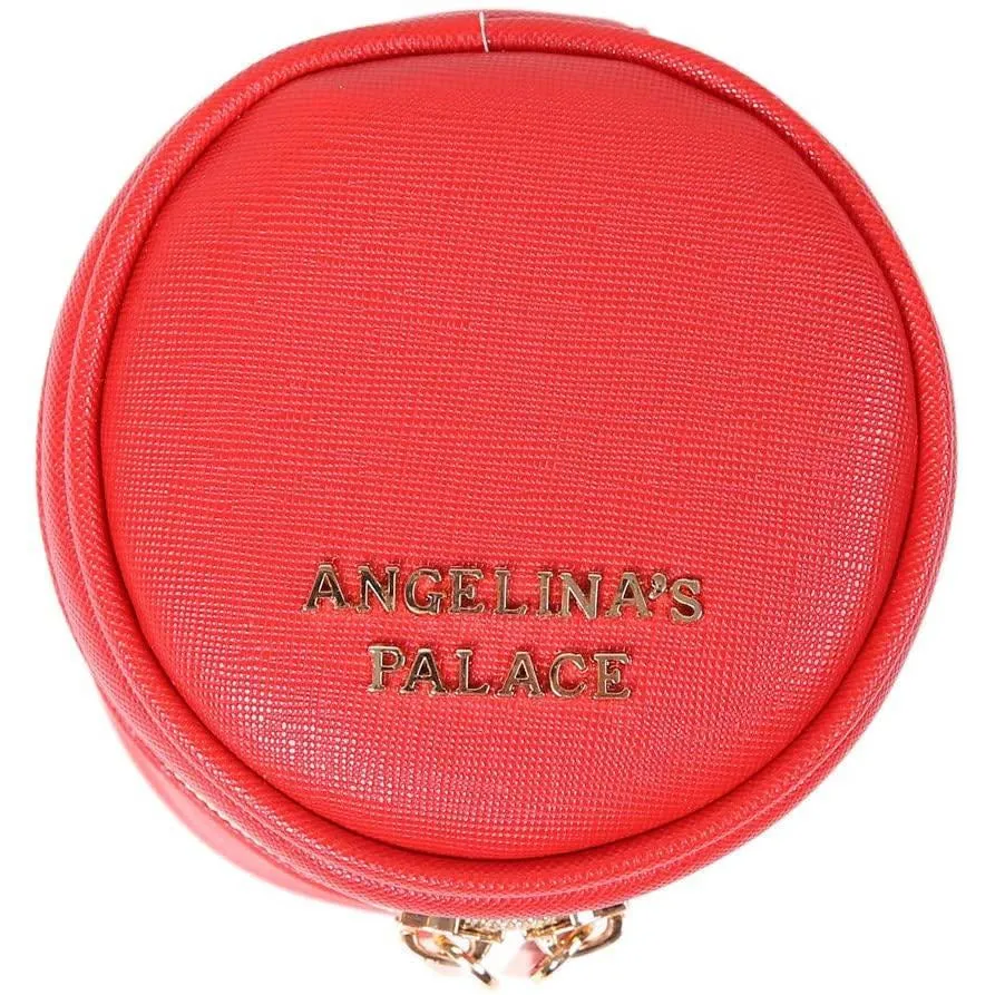 Round Jewelry Case Light Red