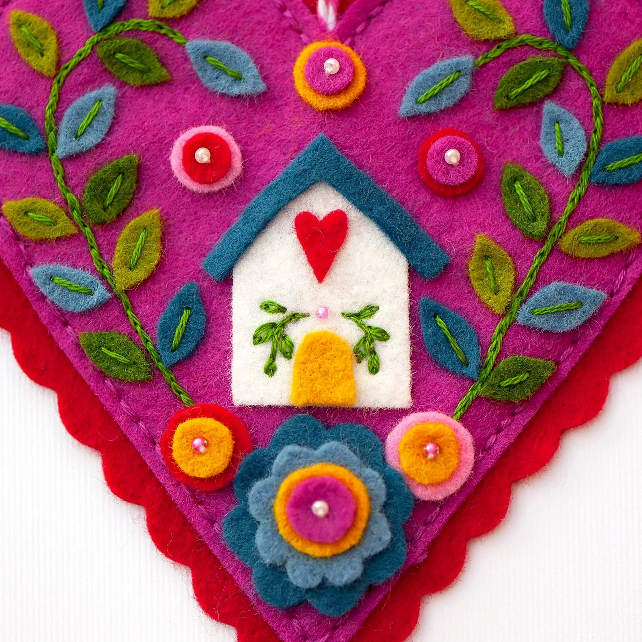 SALE - Heart in Home Felt Ornament Kit