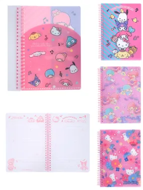 Sanrio Characters Wired A5 Notebook with Plastic Cover