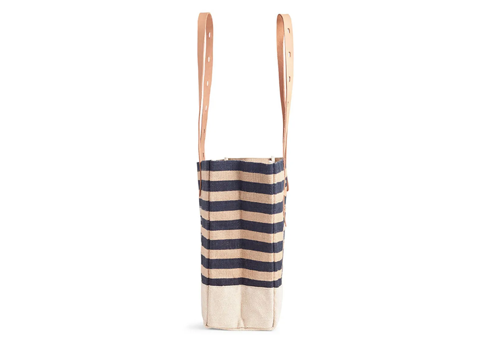 Shoulder Market Bag in Navy Stripes - Wholesale