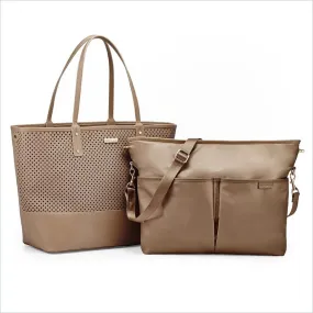 Skip Hop Duet 2 in 1 Fashion Diaper Tote in Taupe