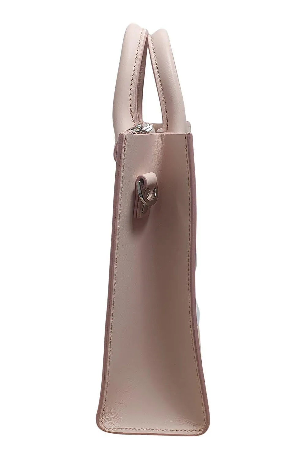 SOPHIA HULME Albion Pink Leather Top Handle Box Bag (M)