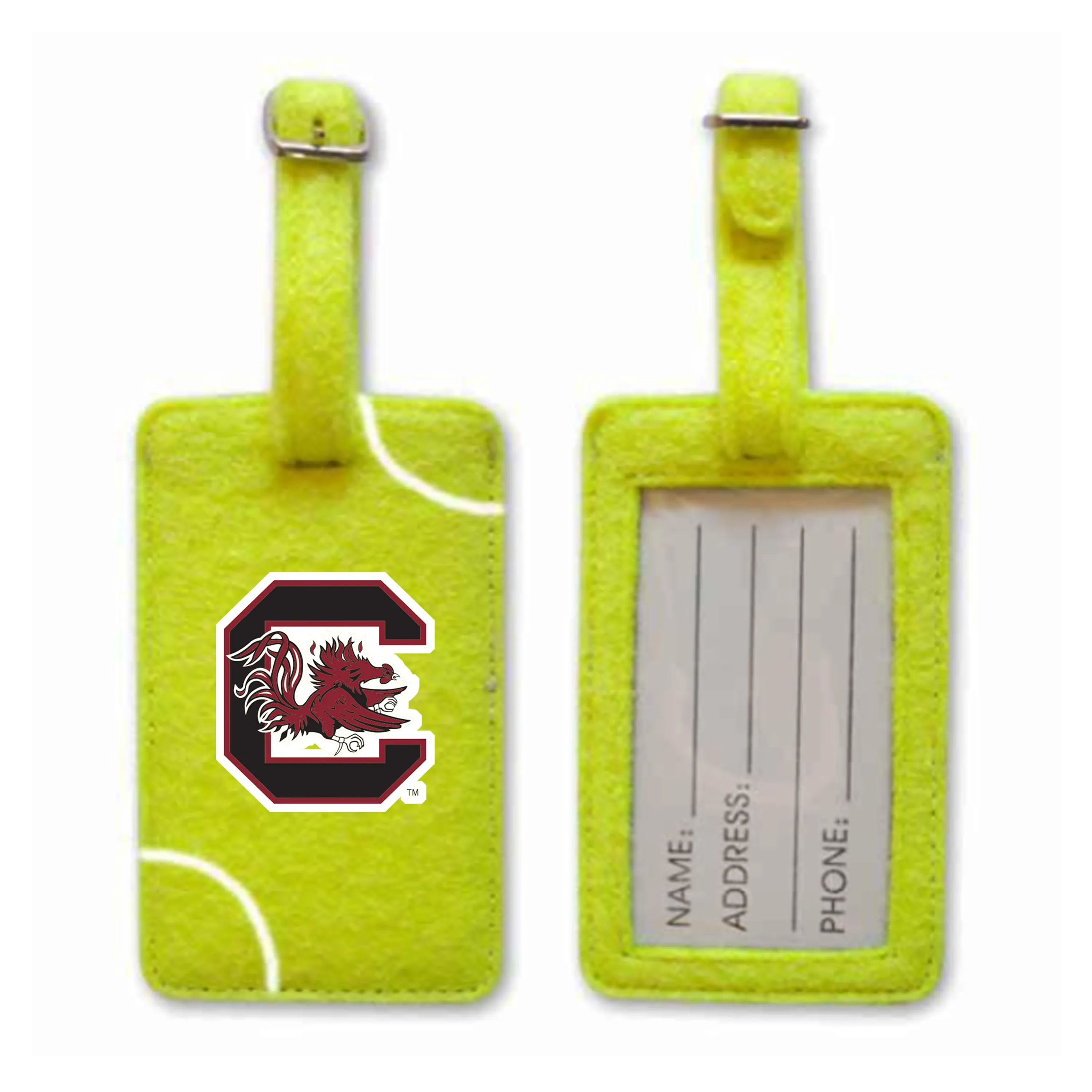 South Carolina Gamecocks Tennis Luggage Tag