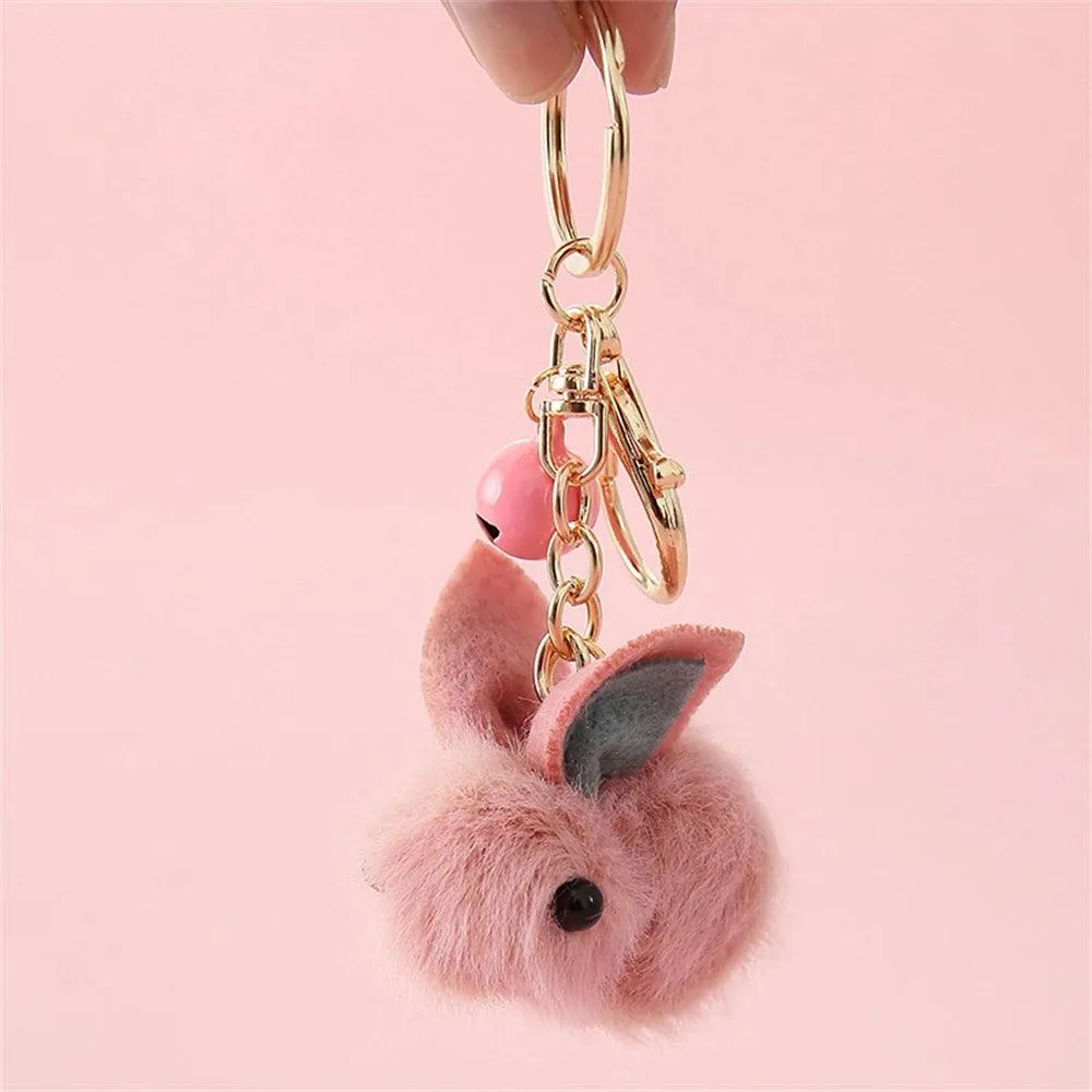 SP010 Unique Keychains - Plush Doll Strawberry, Rabbit, Teddy Pattern