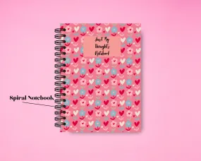 Spiral Sketchbook Journal Notebook For Women, Floral Print Spiral Sketchbook For Women 5.5"x8.5