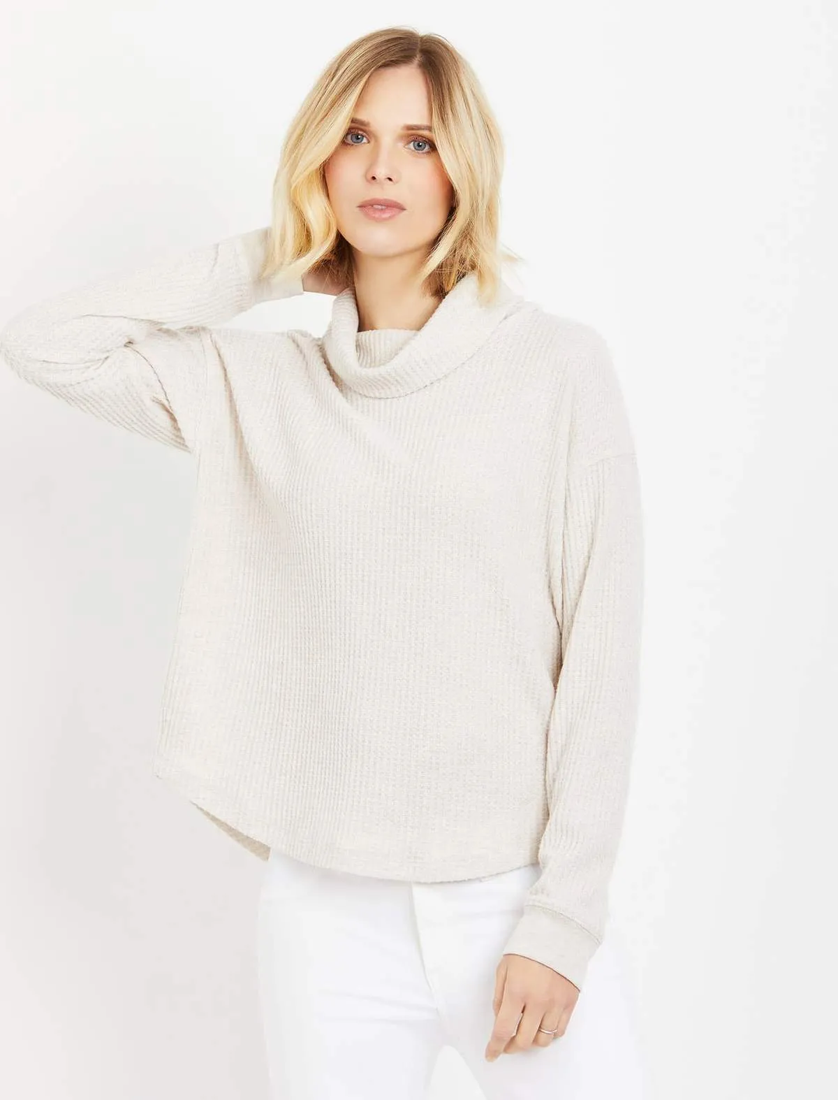 Splendid Maternity Sweatshirt in Ivory