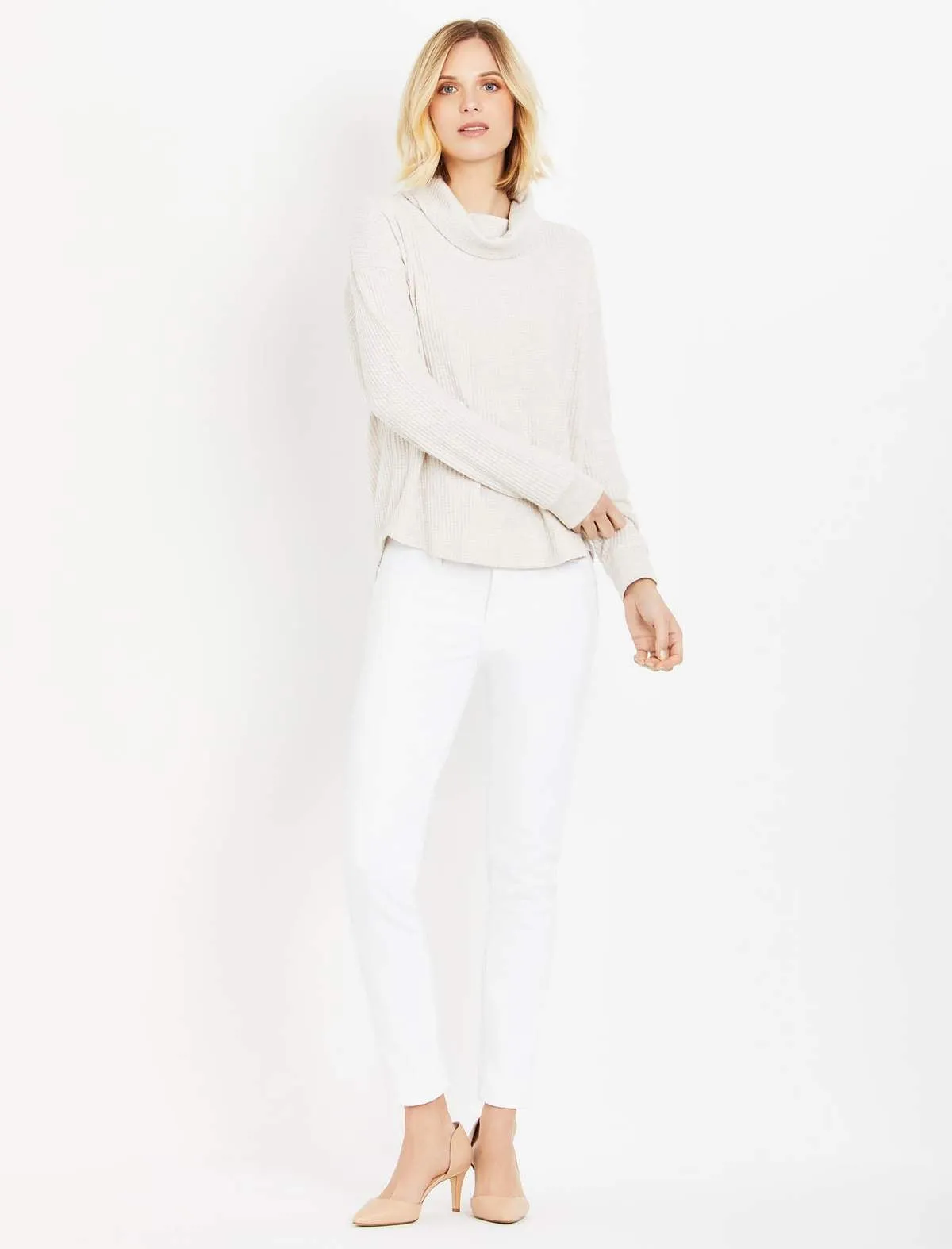 Splendid Maternity Sweatshirt in Ivory