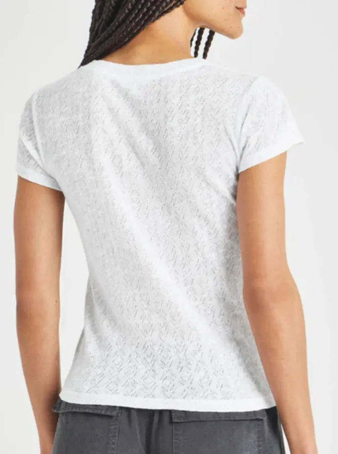 Splendid Montecito Pointelle Tee