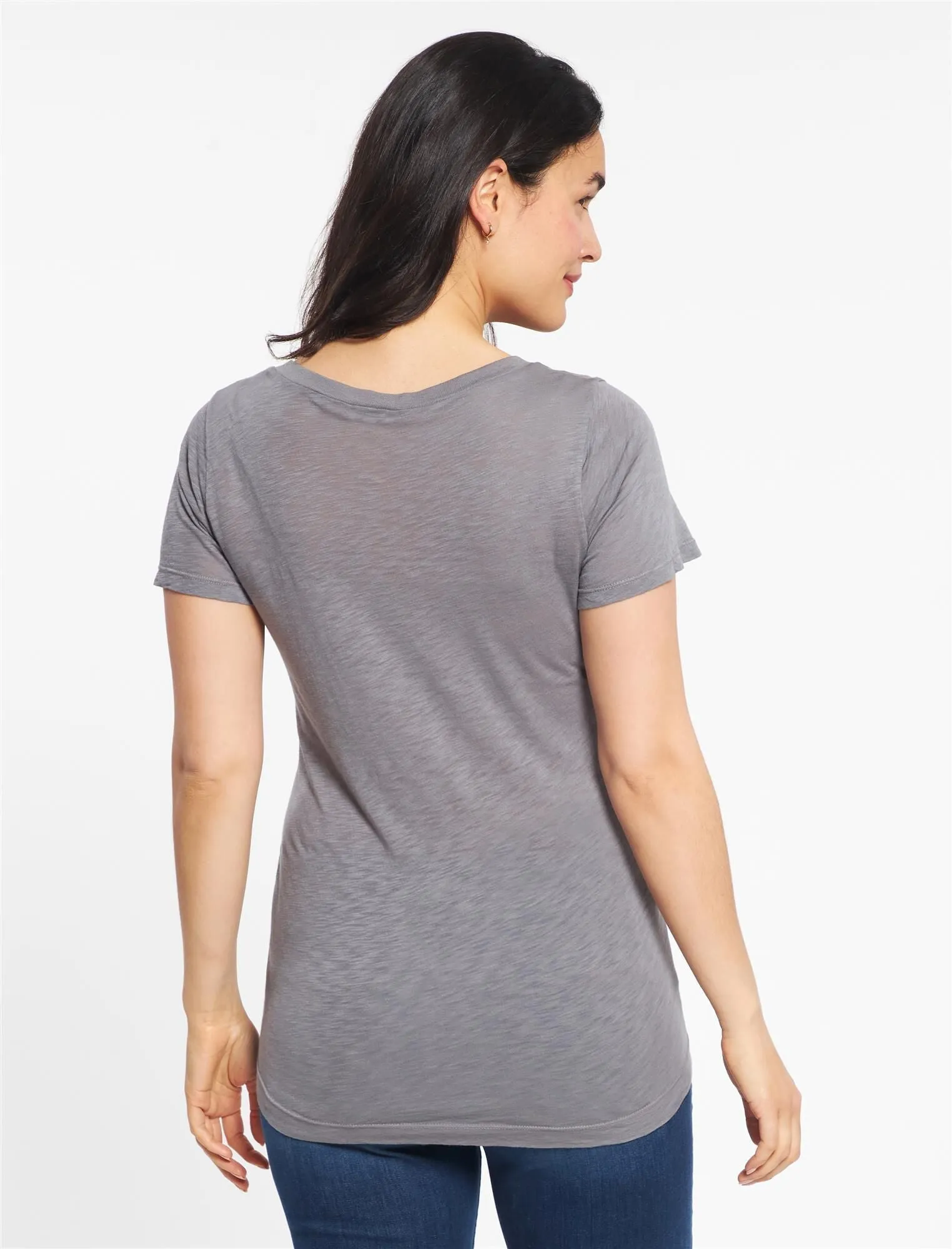 Splendid Super Soft Maternity T Shirt in Asphalt