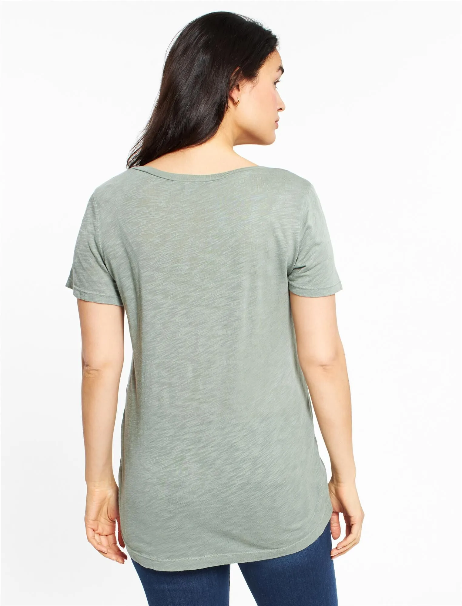 Splendid Super Soft Maternity T Shirt in Olive