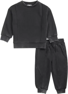 Splendid Washed Black Long Sleeve Set