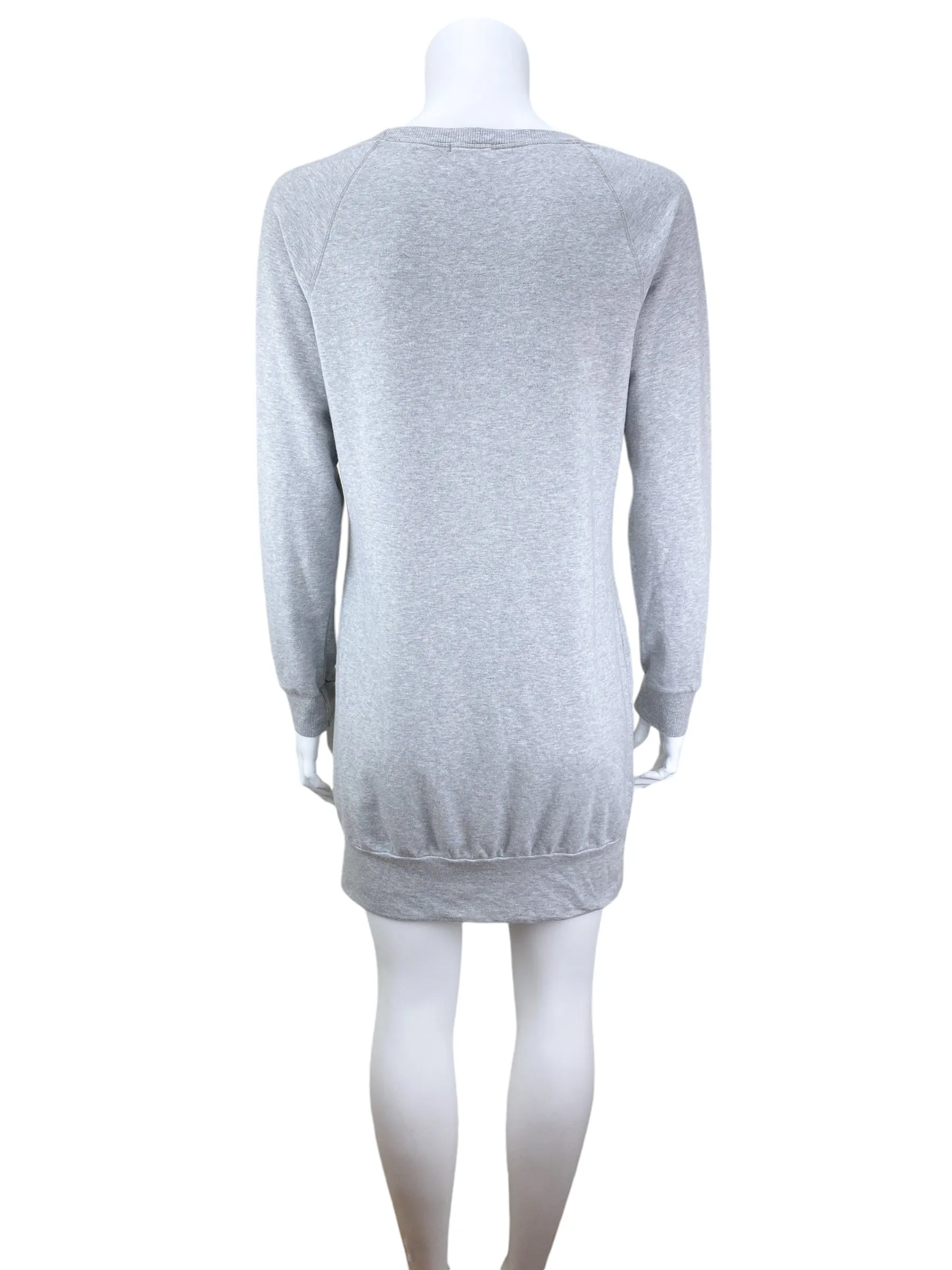 Splendid Women's Sweatshirt Dress Grey Heather Size M